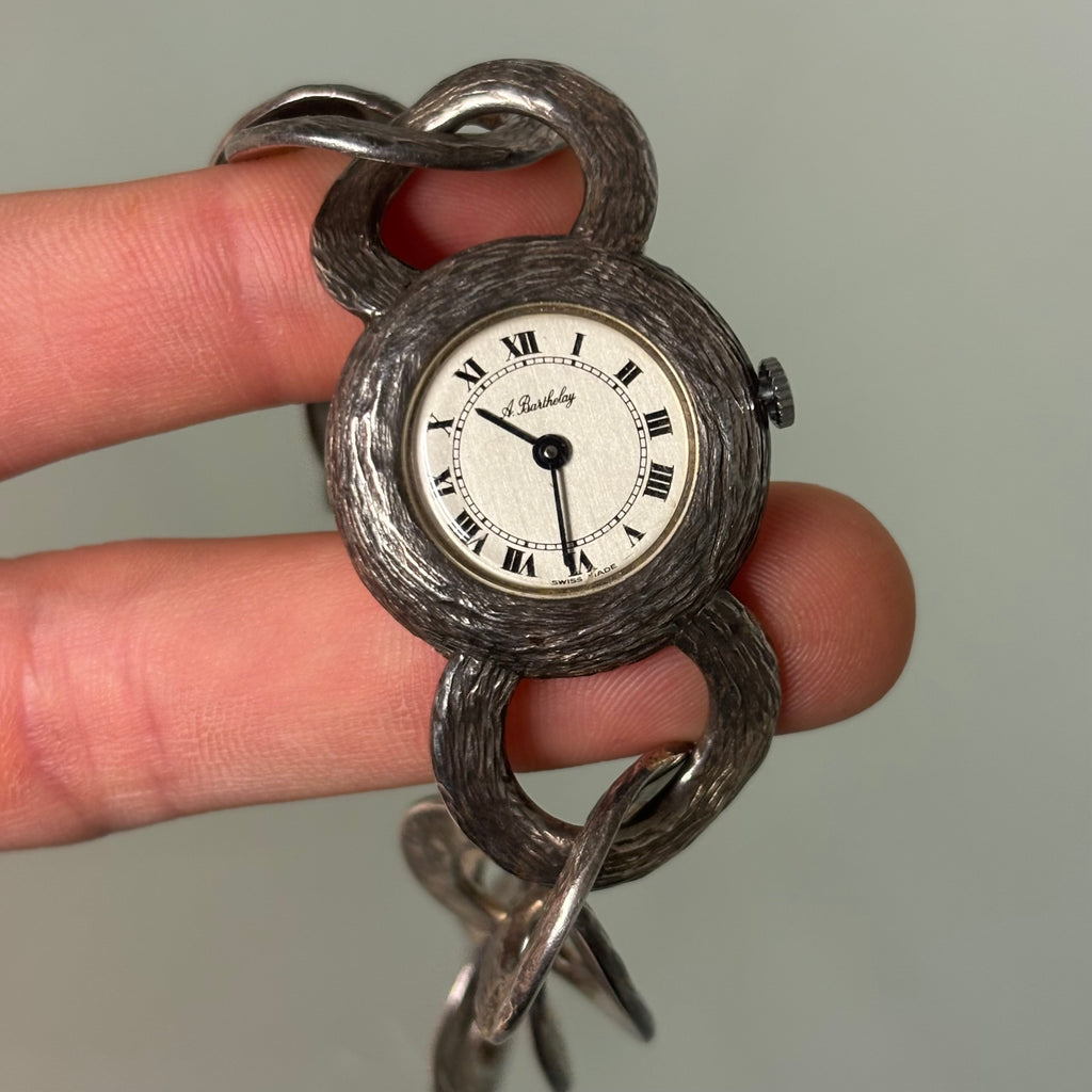 Alexis Barthelay silver bracelet watch