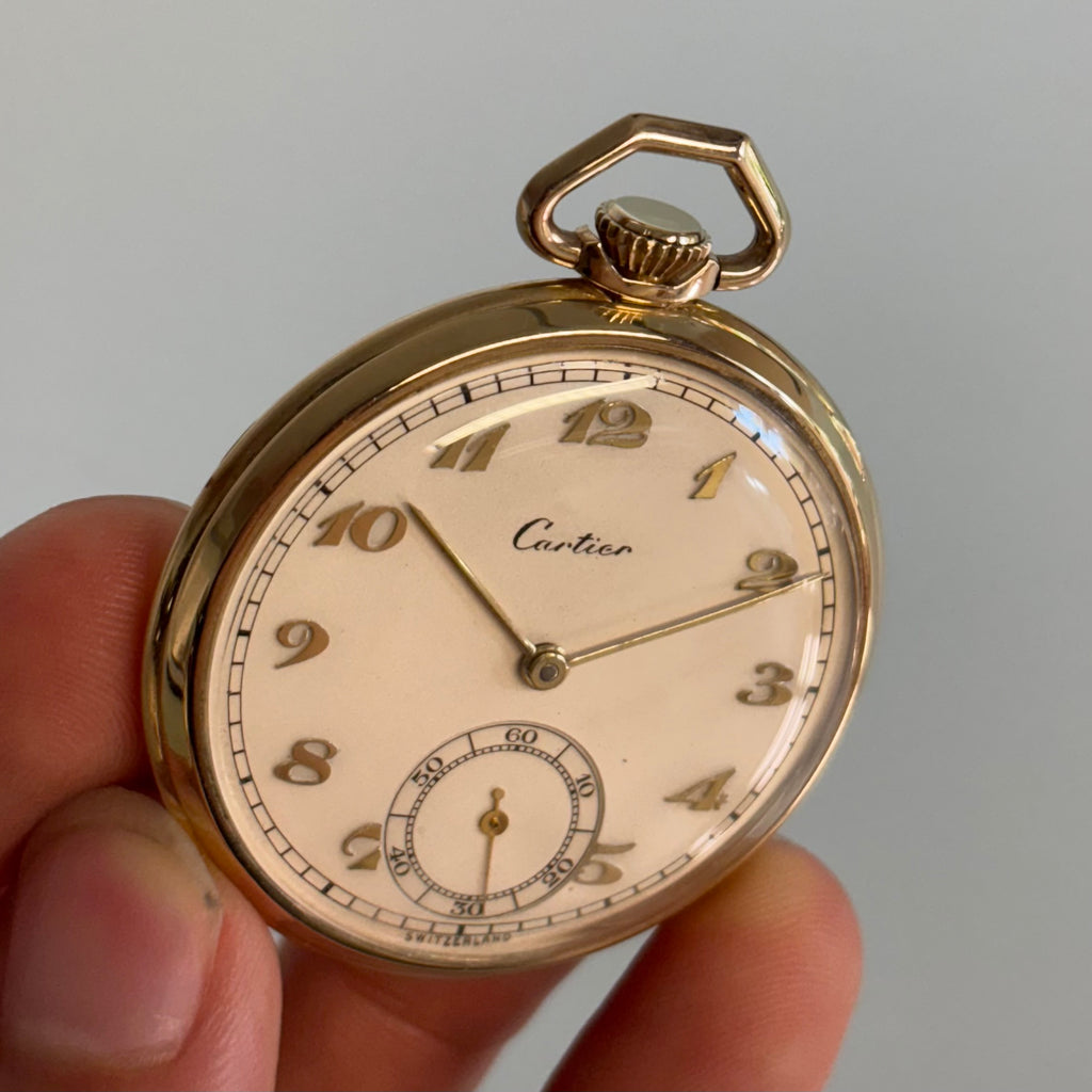 Cartier x Movado 14k pocketwatch