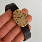 Alexis Barthelay Oval Wristwatch – Frojo Signed Dial, 18K Gold