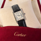 Cartier Tank PM Silver Full Set