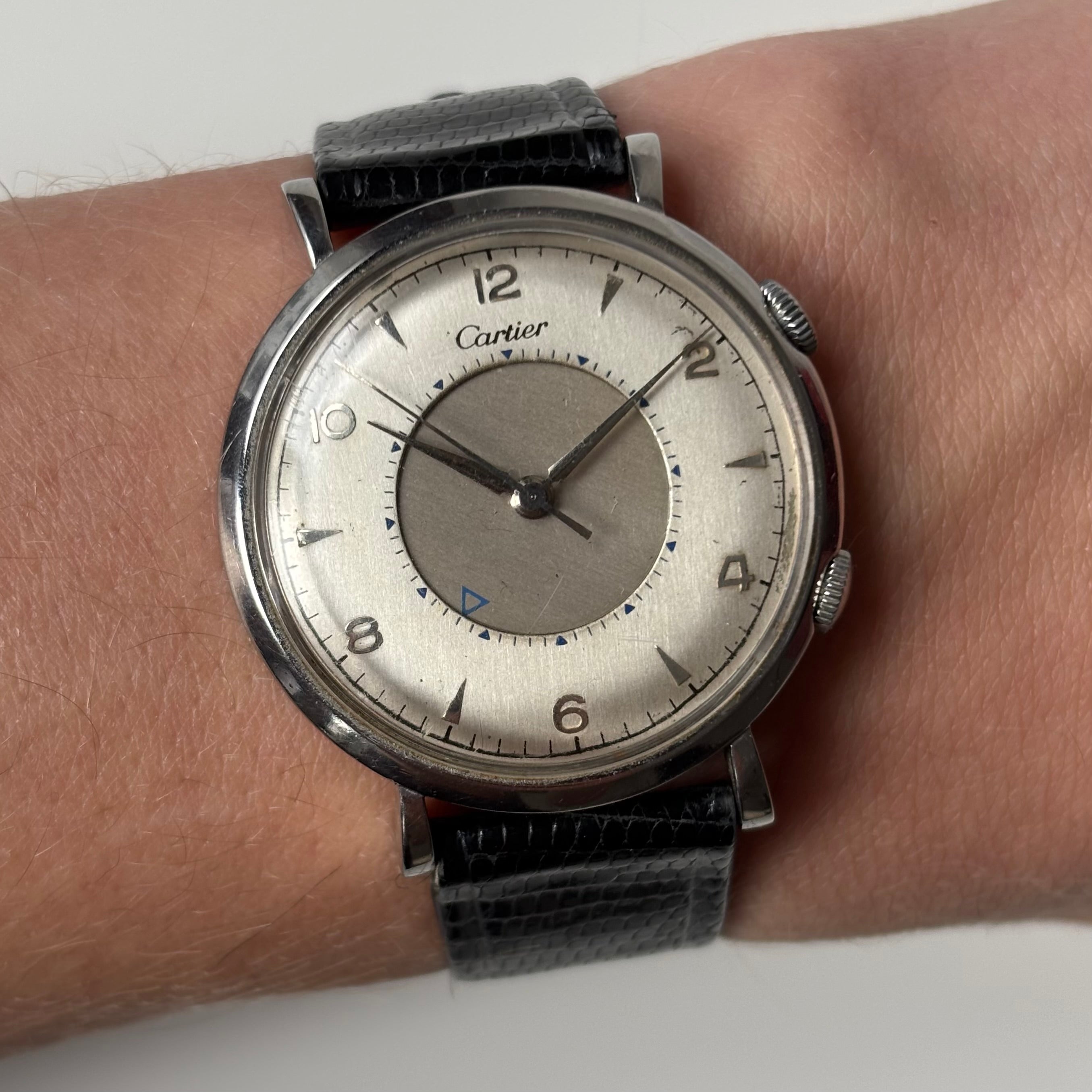 Cartier Jaeger LeCoultre Memovox steel