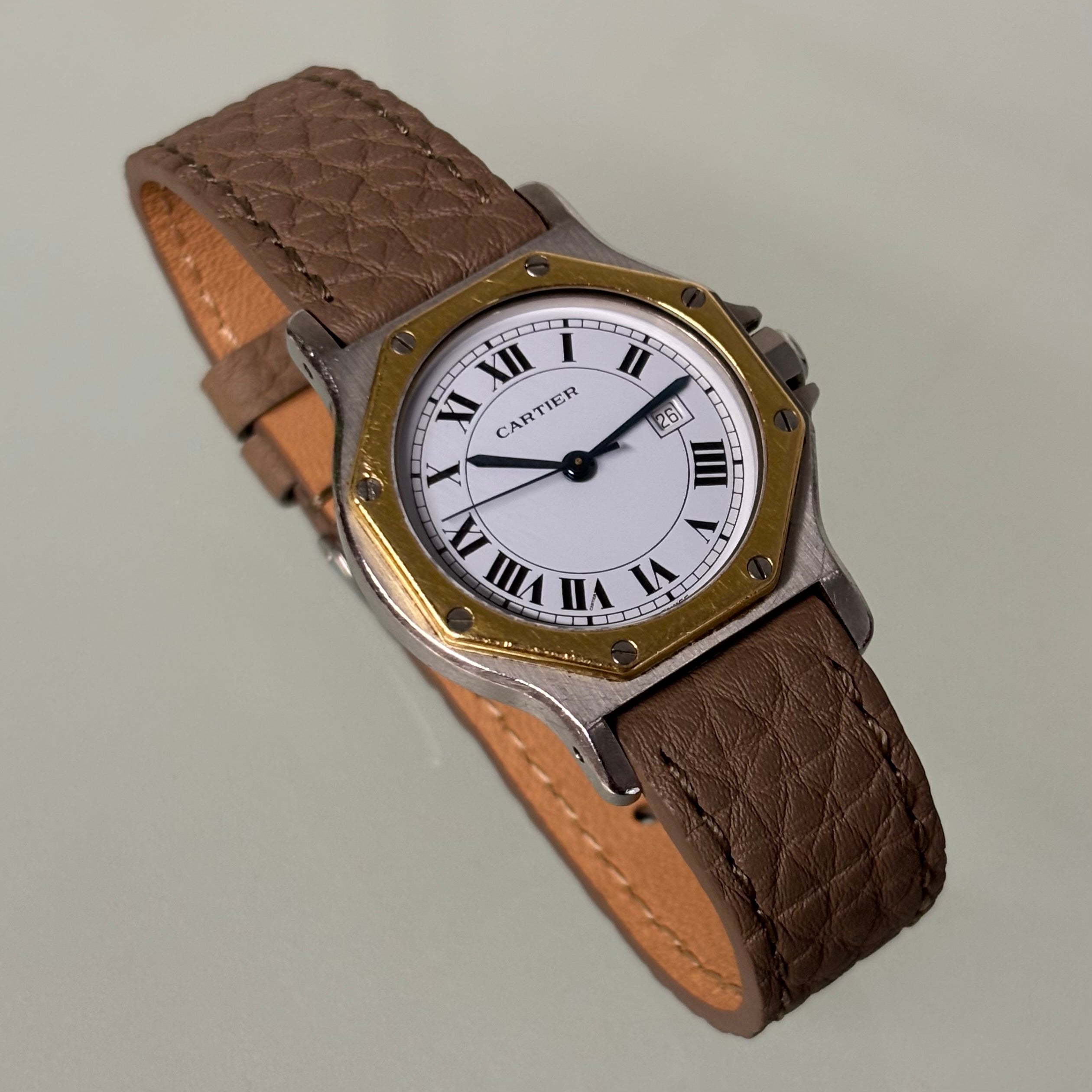 Cartier Santos Octagon Automatic GM Gold/Steel