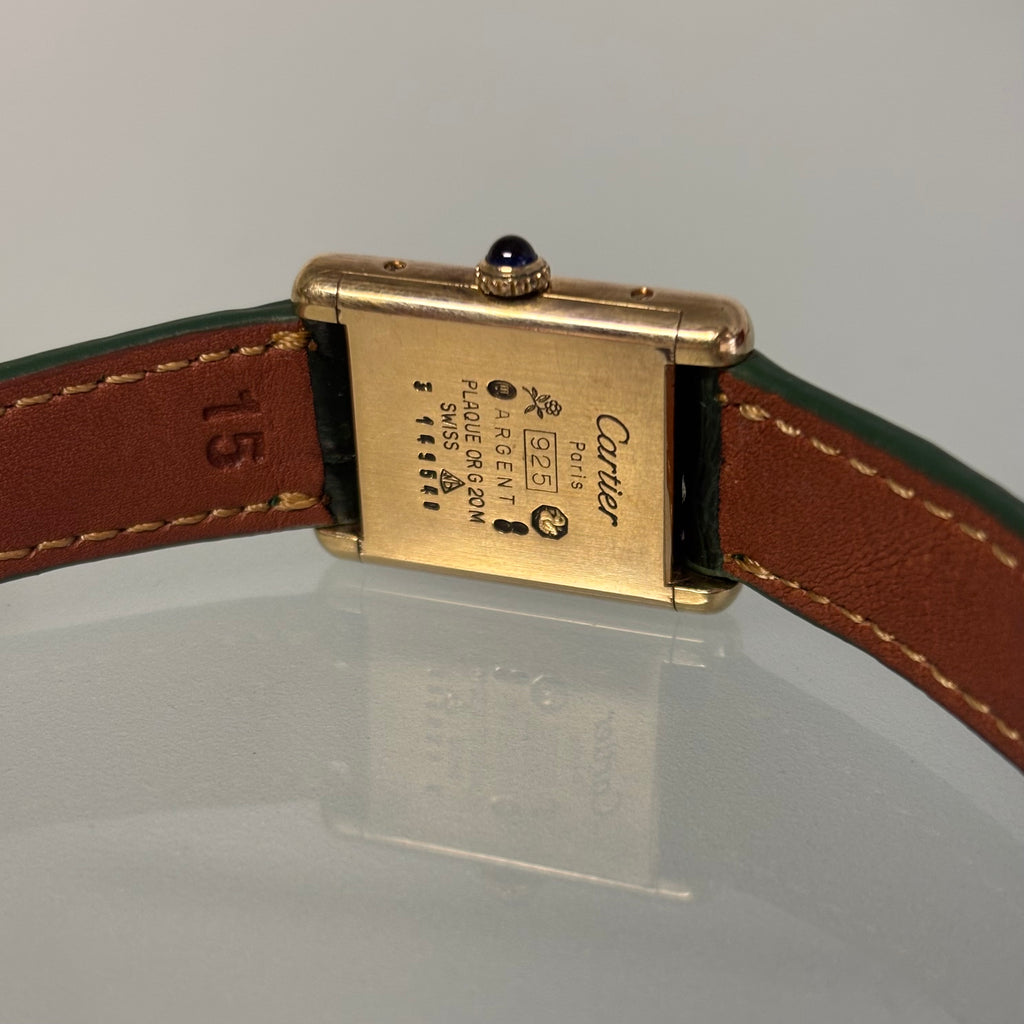 Cartier Tank PM with TriColor mirror dial