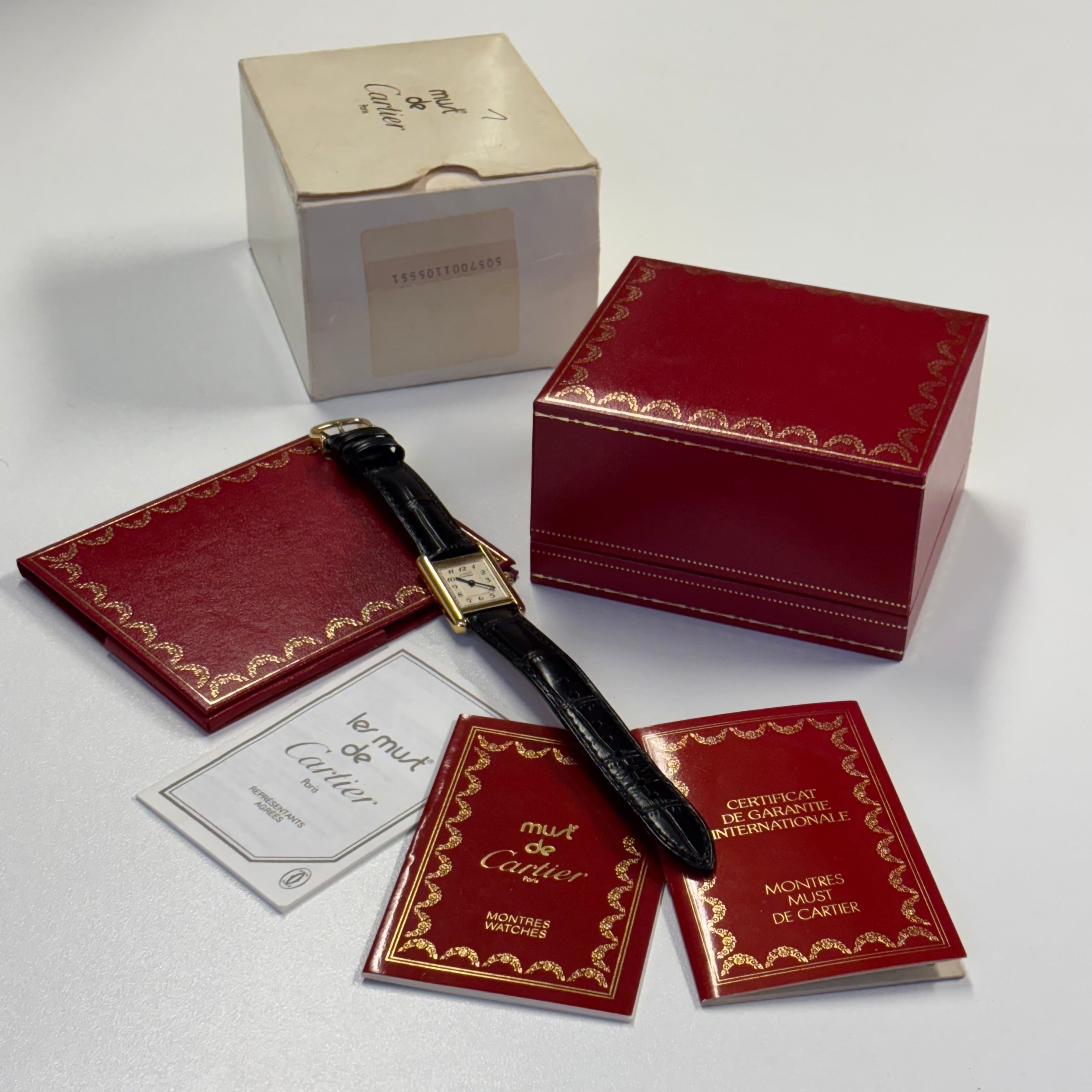 Cartier Tank PM Breguet Full Set