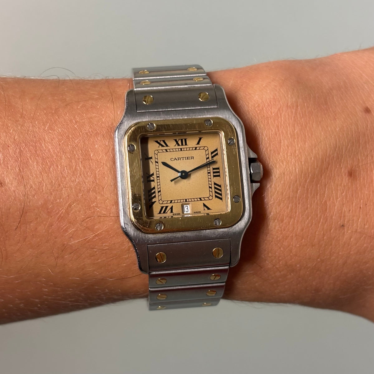 Cartier Santos Galbée GM Gold/Steel