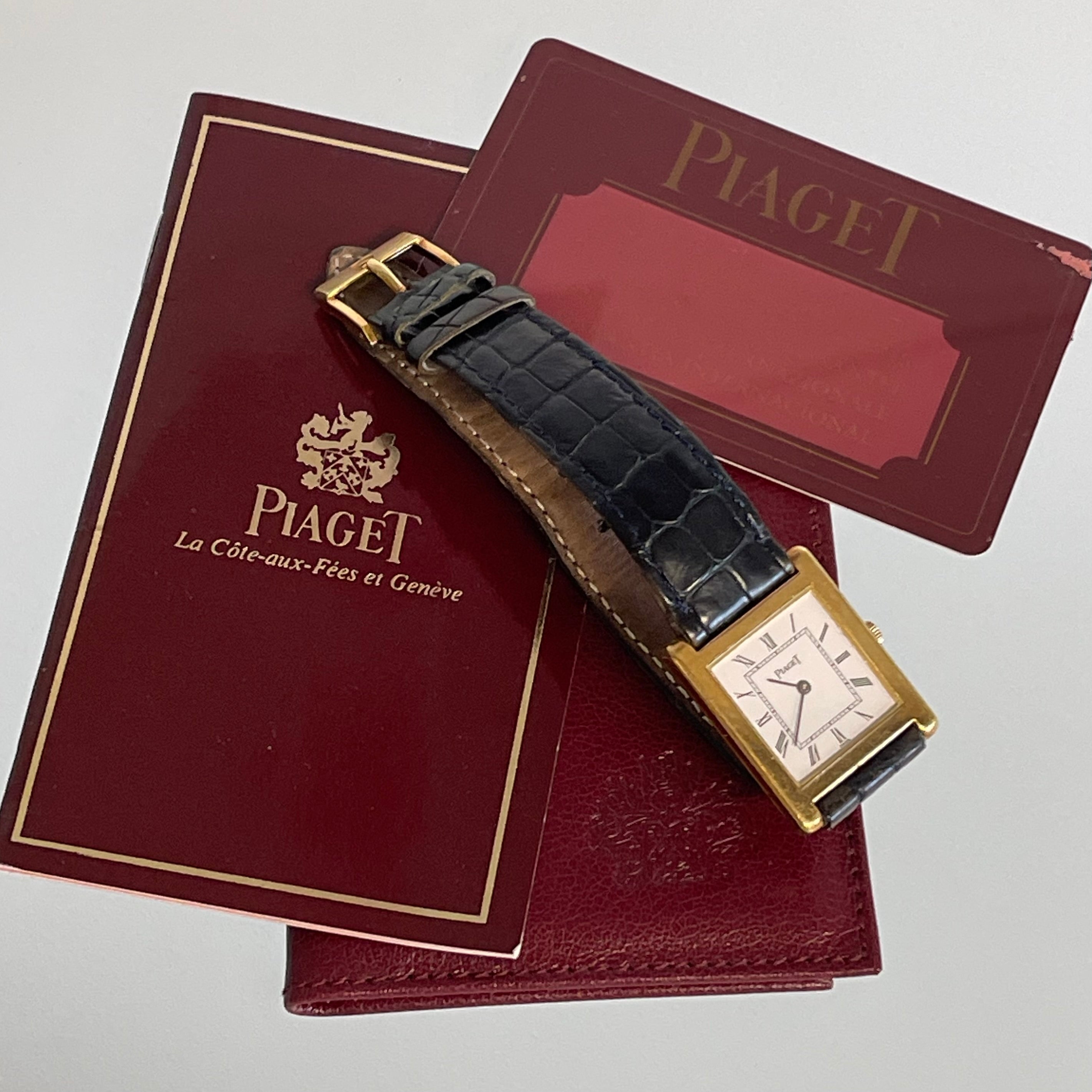 Piaget 18k Tank Normale Full Set