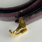 Must de Cartier C-Decor Belt – Bordeaux Leather, Size 91–99 cm