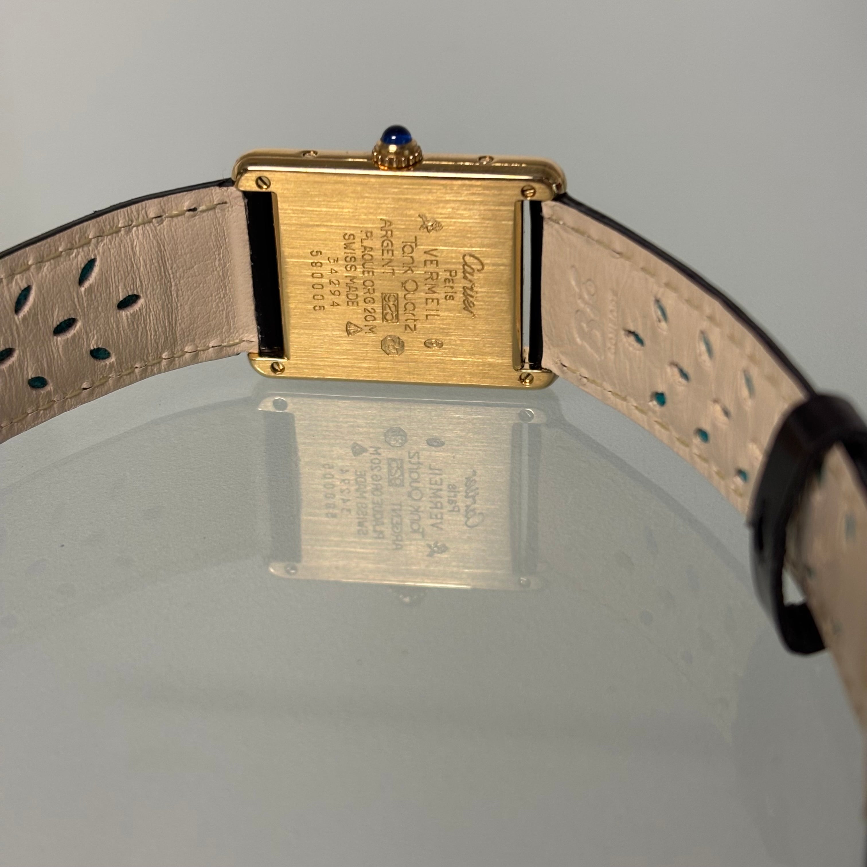 Cartier Tank GM Black dial with original buckle