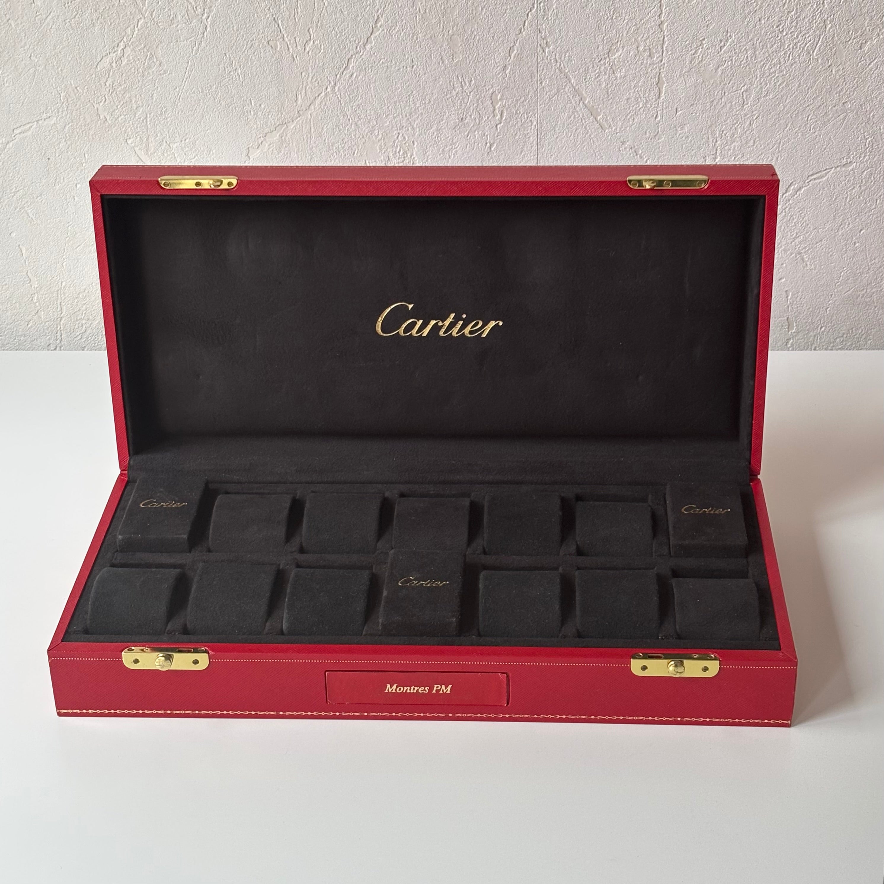 Cartier Montres PM collectors box for 14 watches