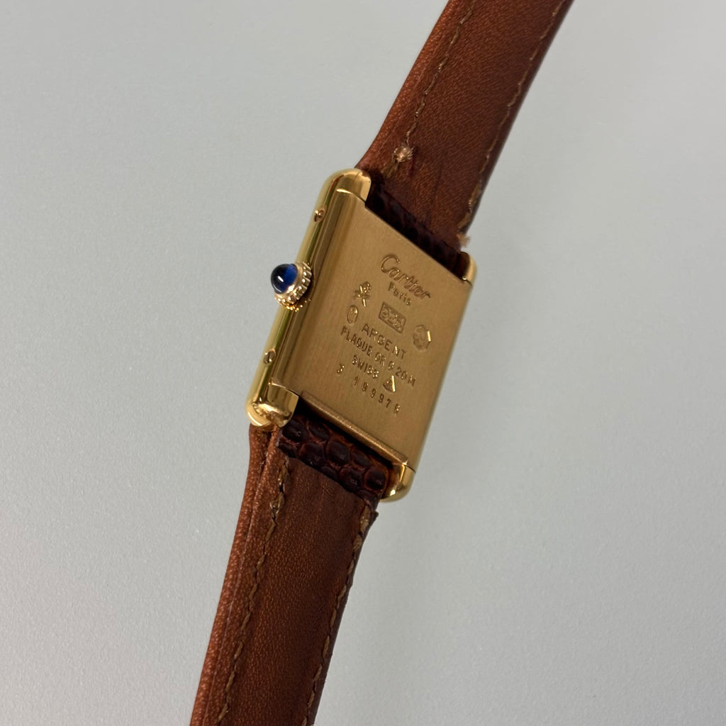Cartier Tank PM sunburst dial