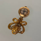 Cartier J Schulz New York 14k brooch watch MOP