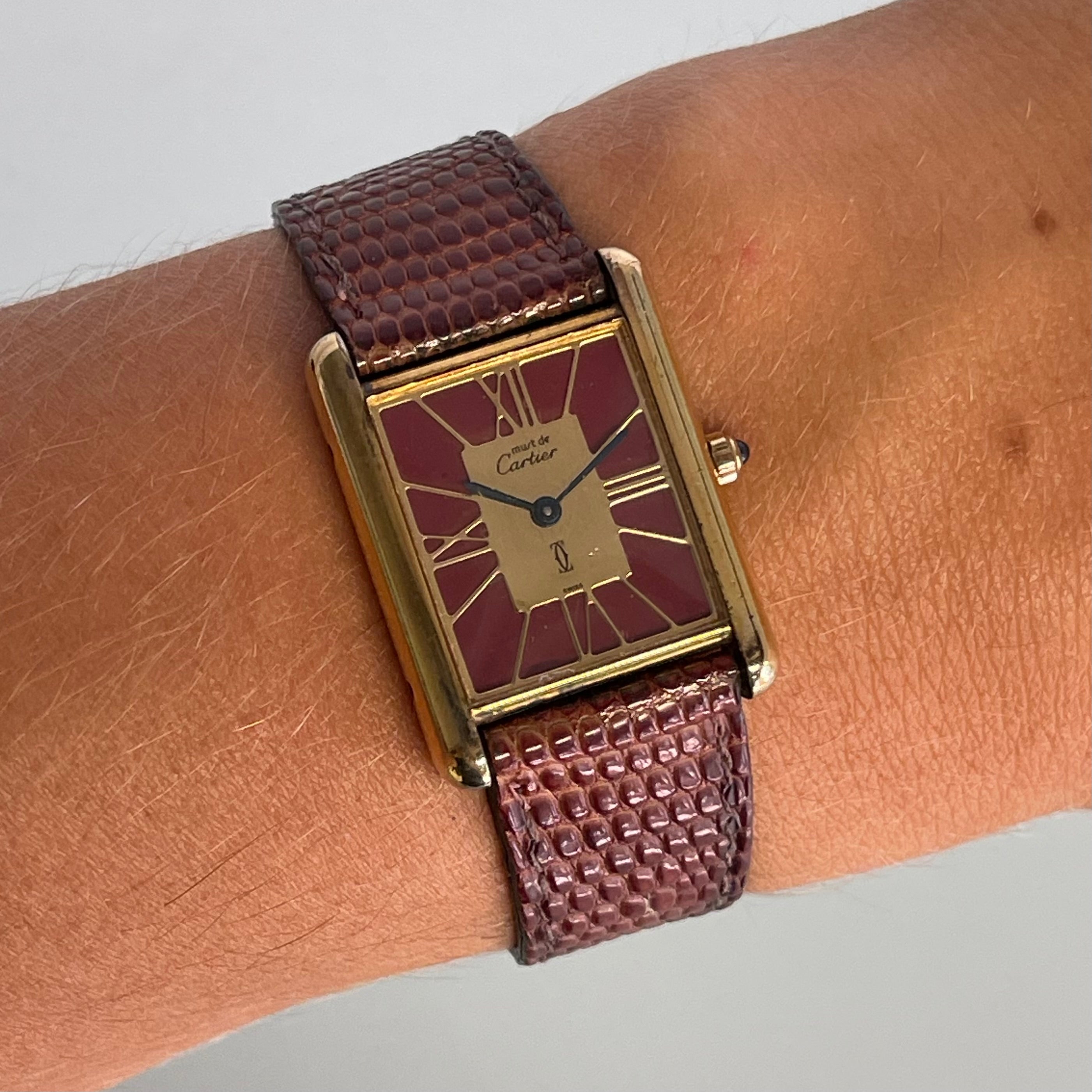 Cartier Tank GM Bordeaux