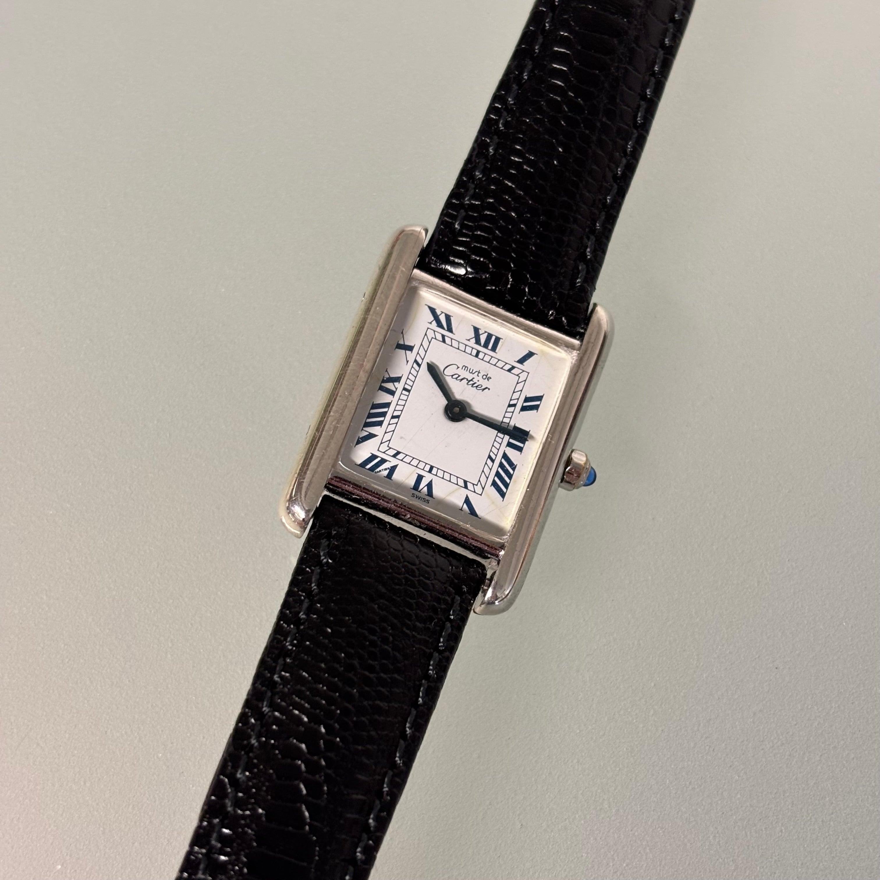 Cartier Tank PM Silver White dial