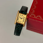 Cartier Tank PM Champagne dial with box & booklets