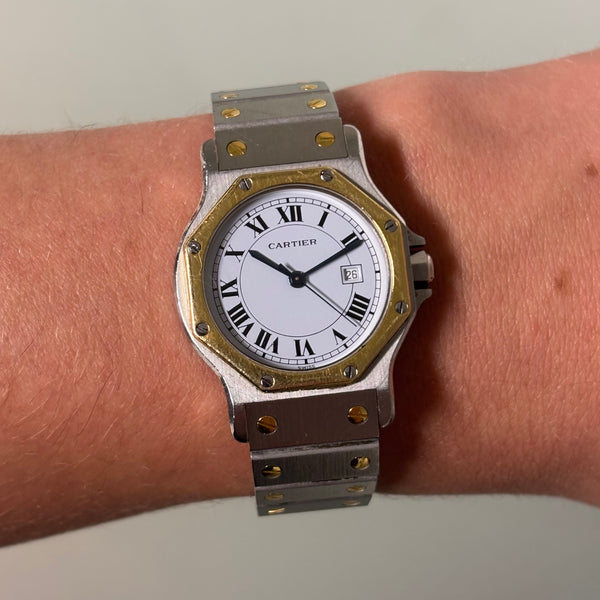 Cartier Santos Octagon GM Gold/Steel
