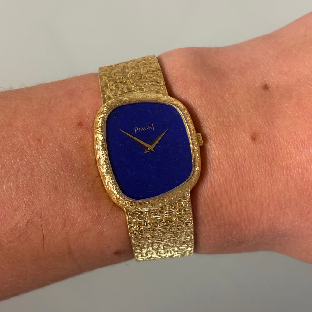 Piaget 18k gold Assymetric Lapis Full Set