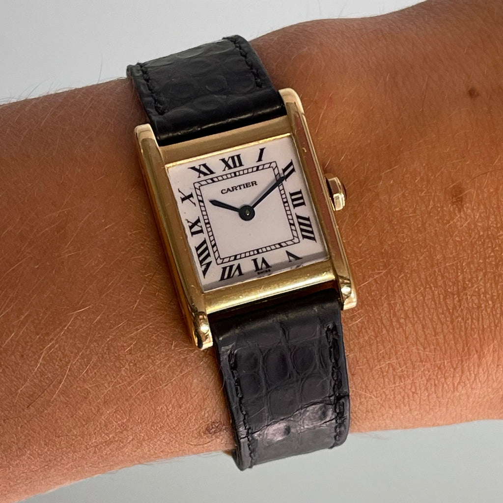 Cartier tank normale with clasp