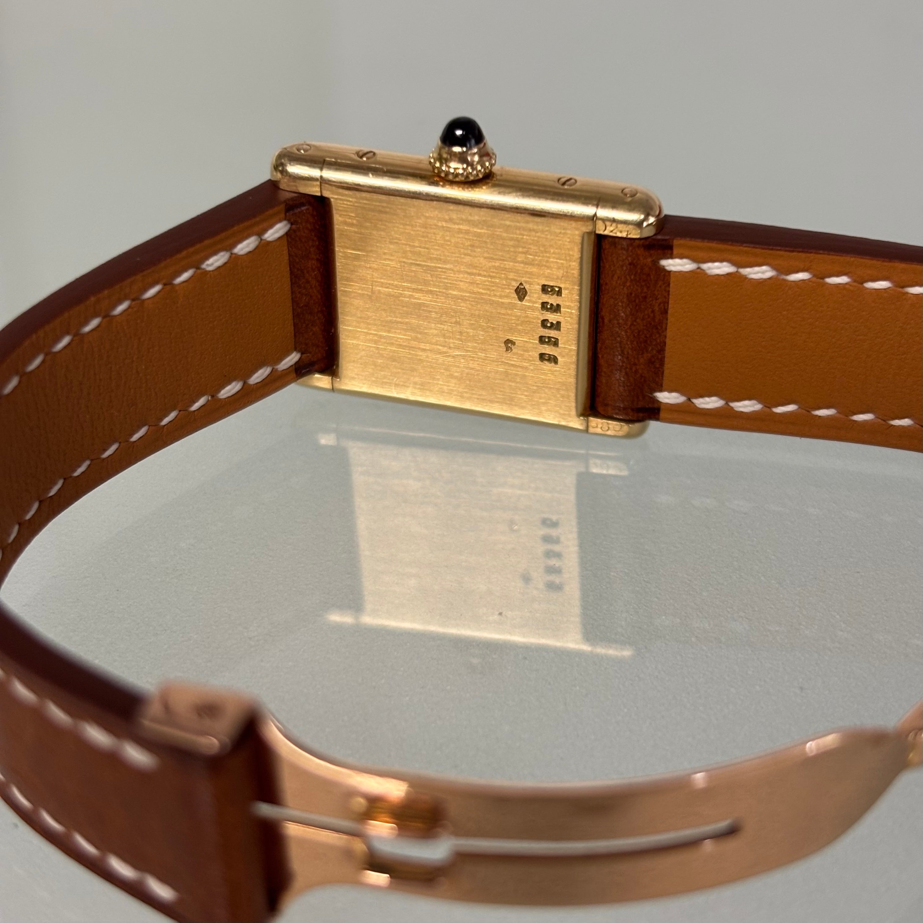 Cartier Tank 1960s with original 18k deployant & box