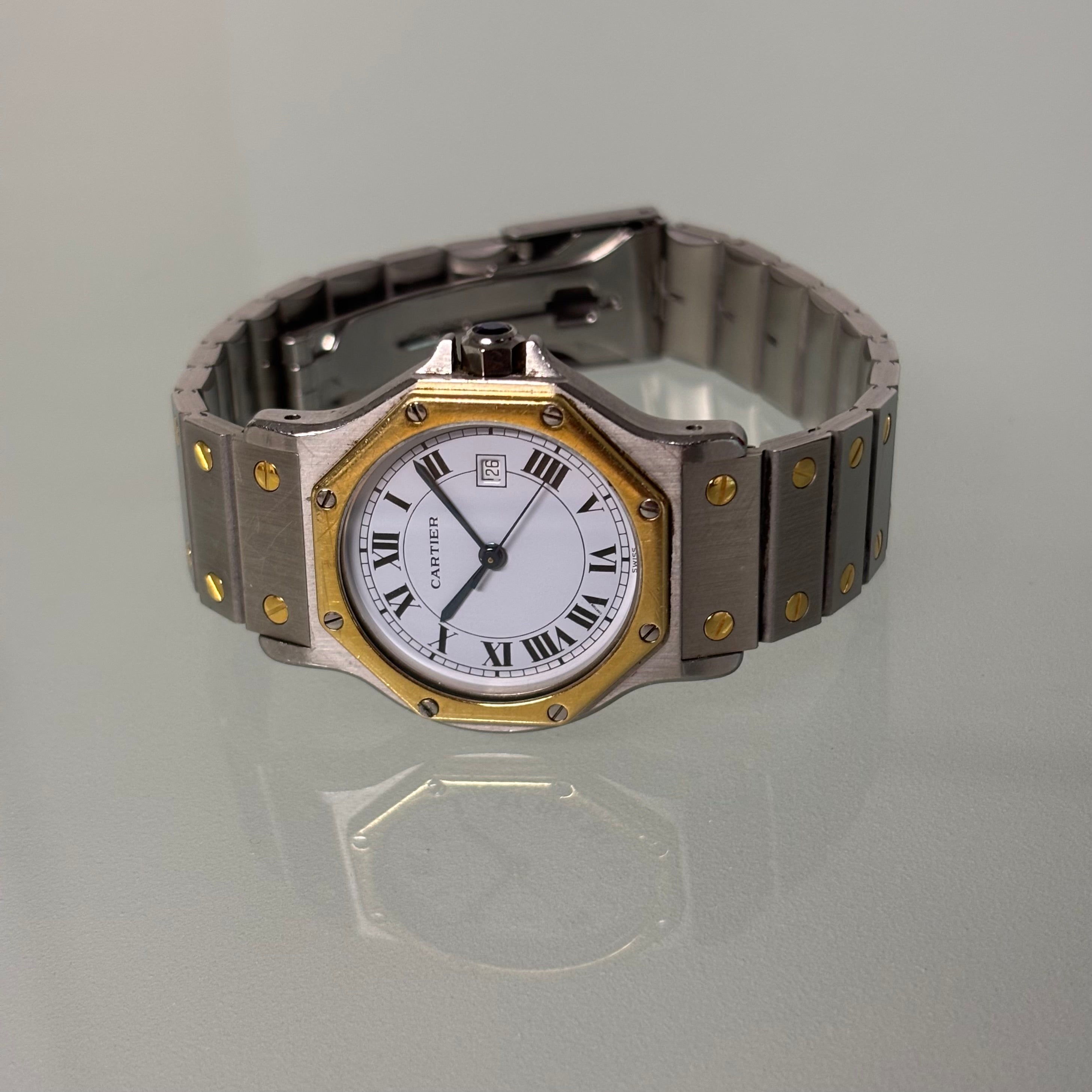 Cartier Santos Octagon GM Gold/Steel