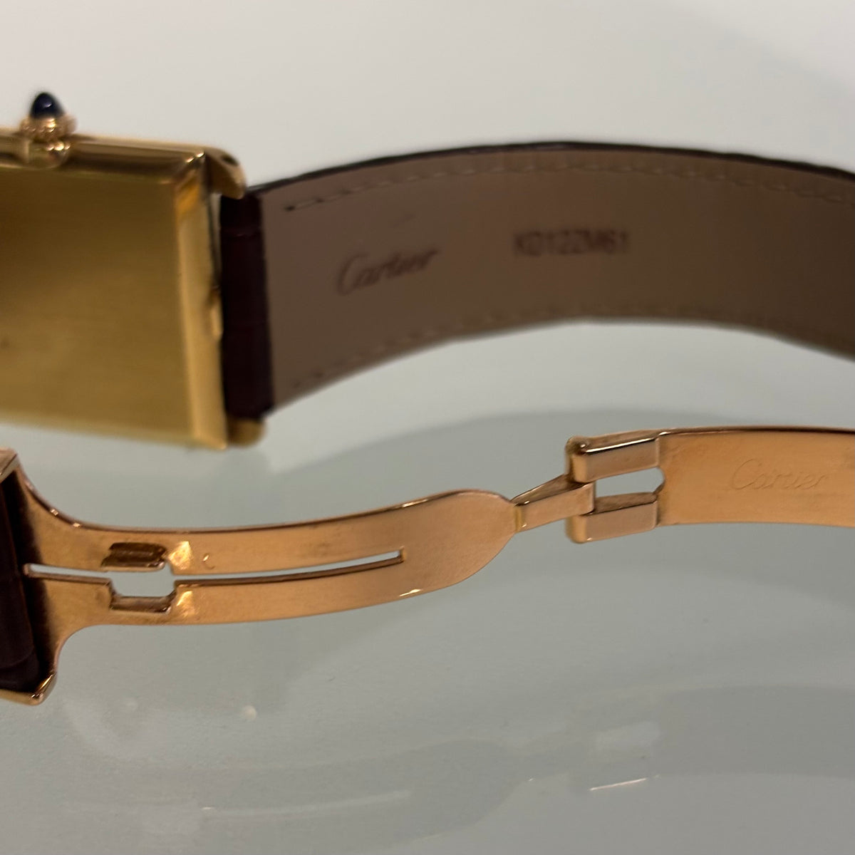 Cartier Tank Stepped “Pre-Merger” with 18k clasp