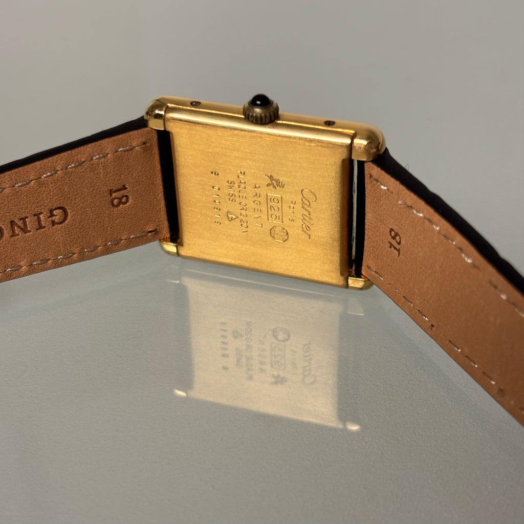 Cartier tank GM lemon Roman numeral dial