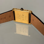 Cartier tank GM lemon Roman numeral dial