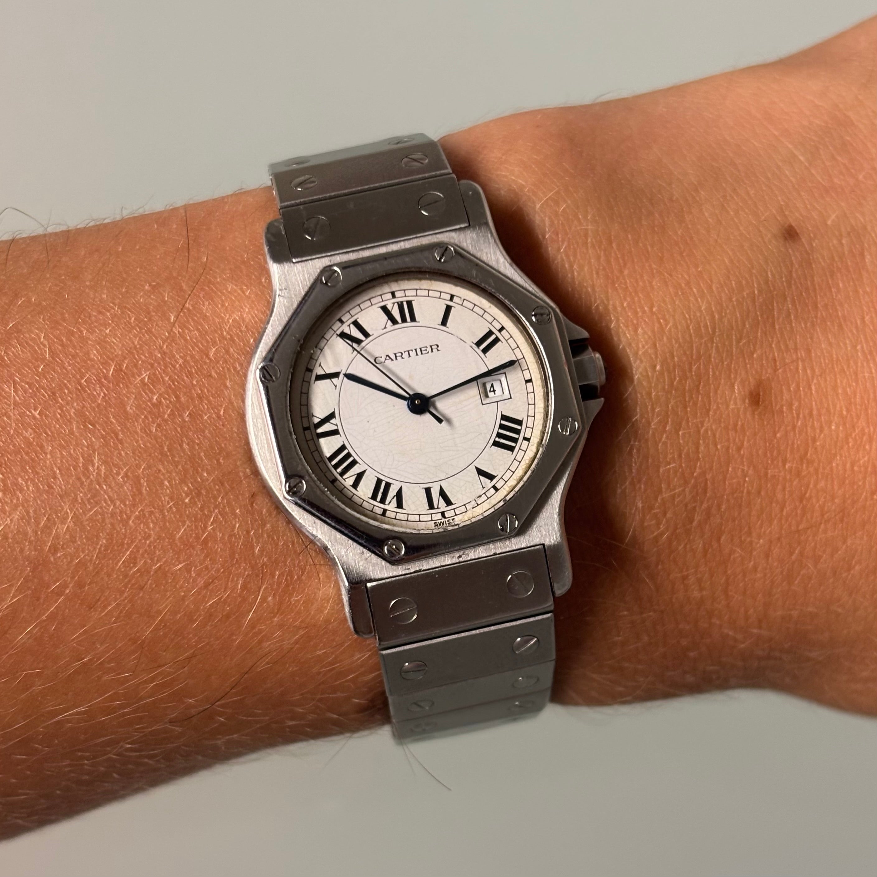 Cartier Santos Octagon Automatic GM Steel