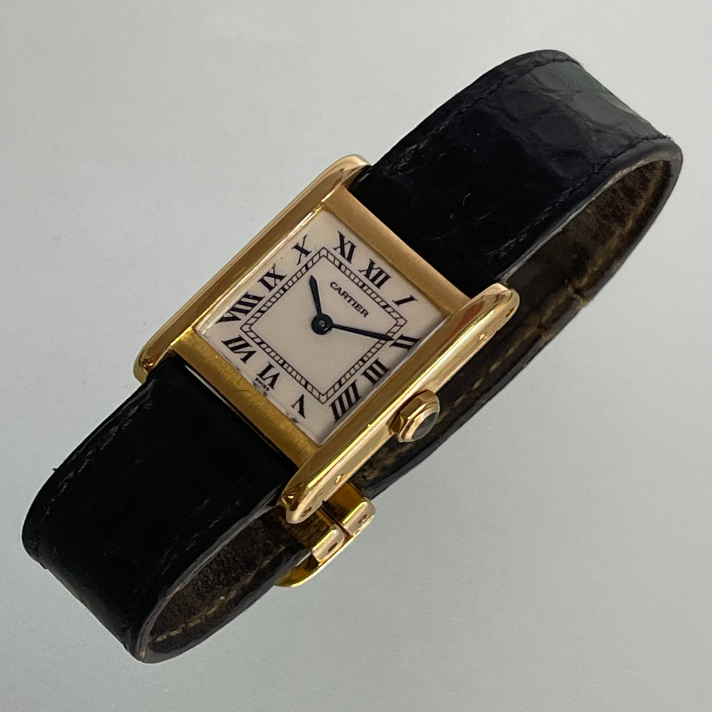 Cartier tank normale with clasp