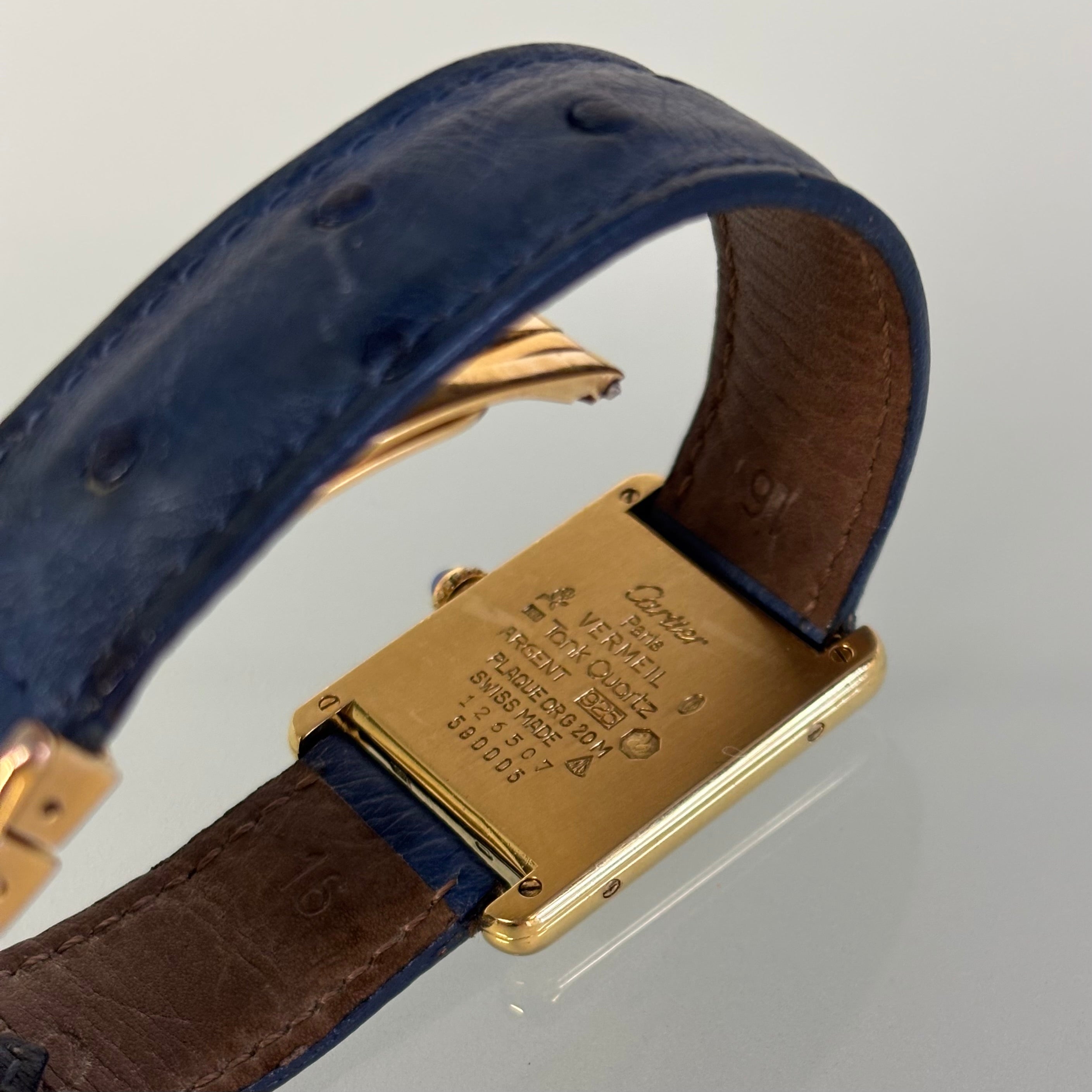 Cartier Tank GM with original strap & clasp