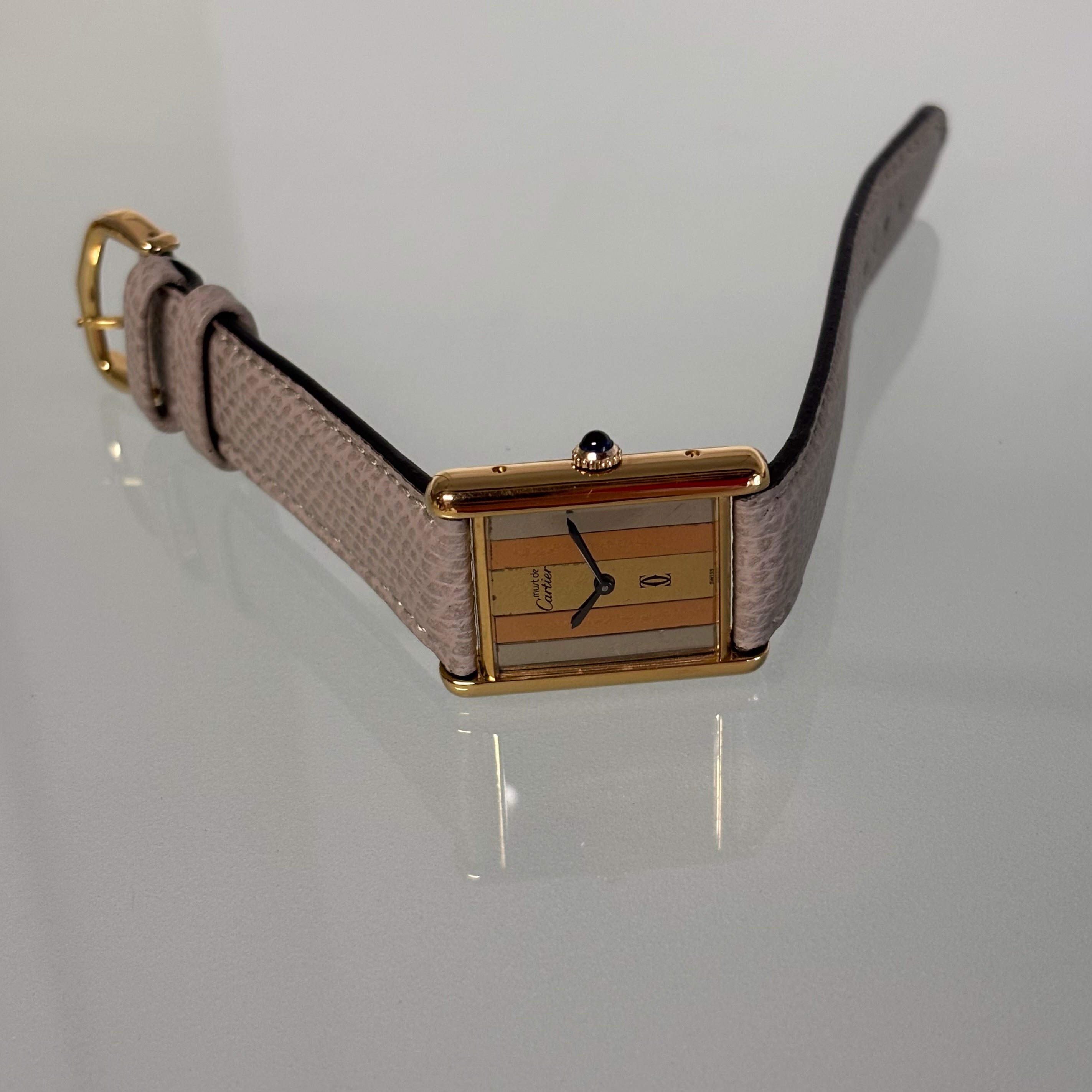 Cartier Tank GM Trinity with buckle