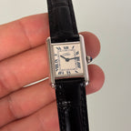 Cartier Tank PM Silver Full Set