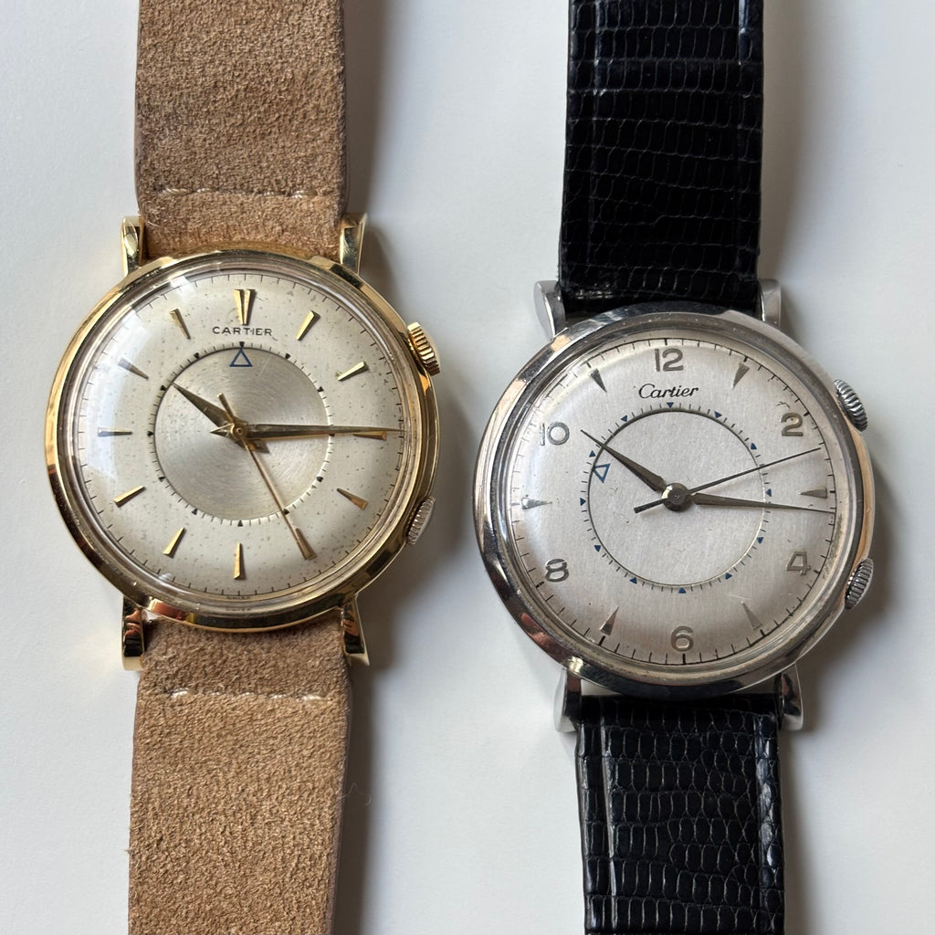 Cartier Memovox Jaeger-LeCoultre 18K Gold Vintage Watch