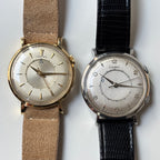 Cartier Memovox Jaeger-LeCoultre 18K Gold Vintage Watch