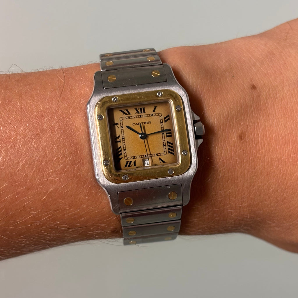 Cartier Santos Galbée GM Gold/Steel