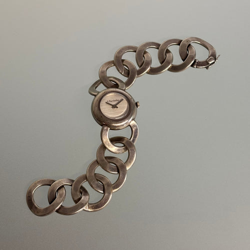 Alexis Barthelay Bracelet Watch – Solid Silver with Chain Bracelet