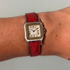 Cartier Santos Galbée PM with original strap & clasp