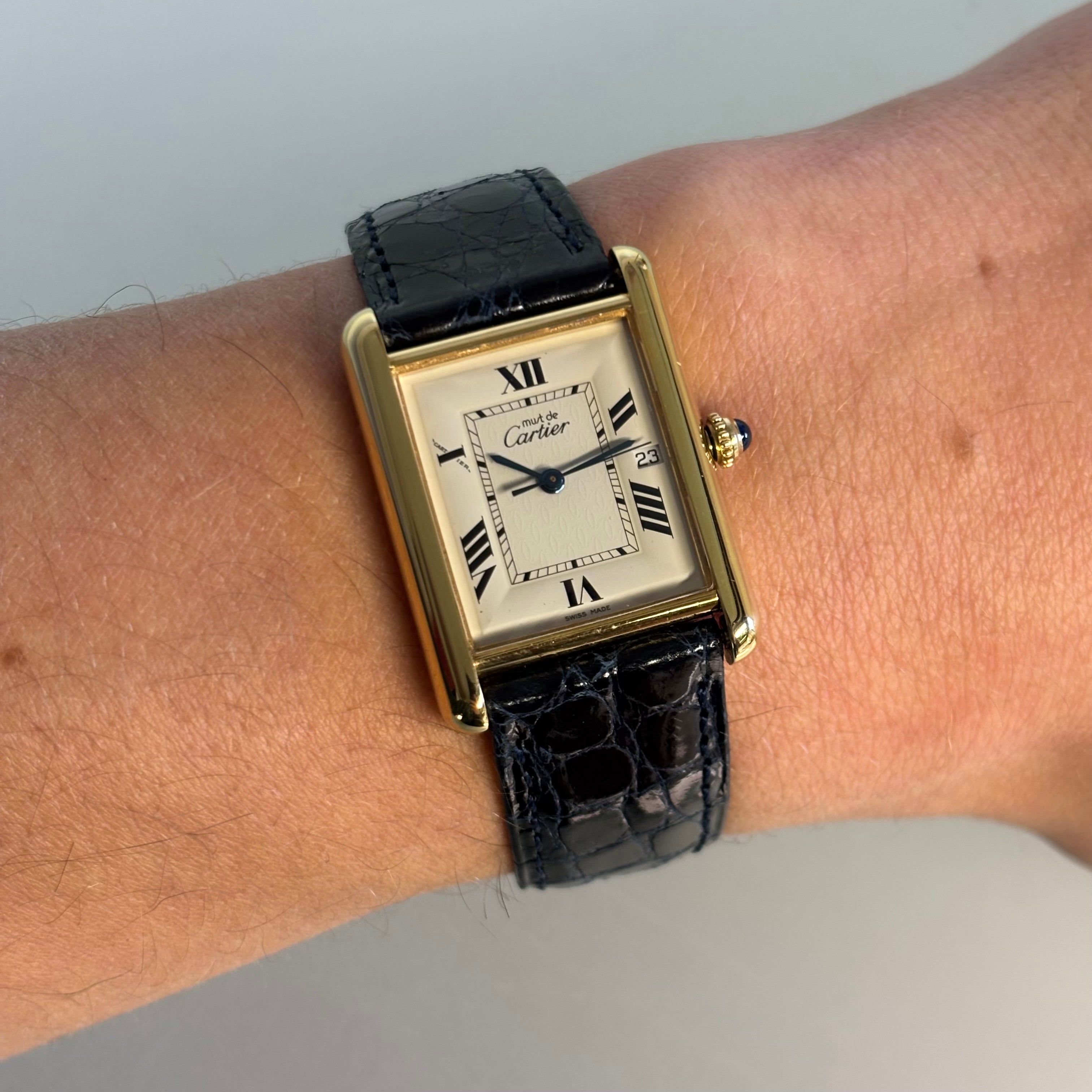 Cartier Tank XL with original strap & clasp