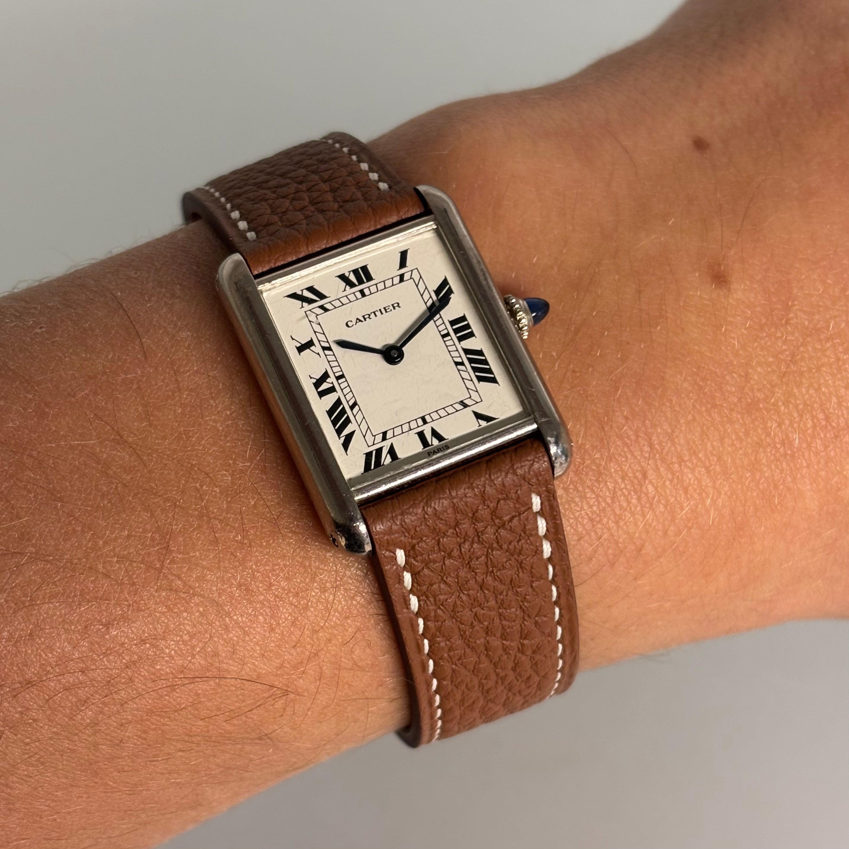 Cartier Tank Ref. 78086 White Gold Vintage Watch – Full Set