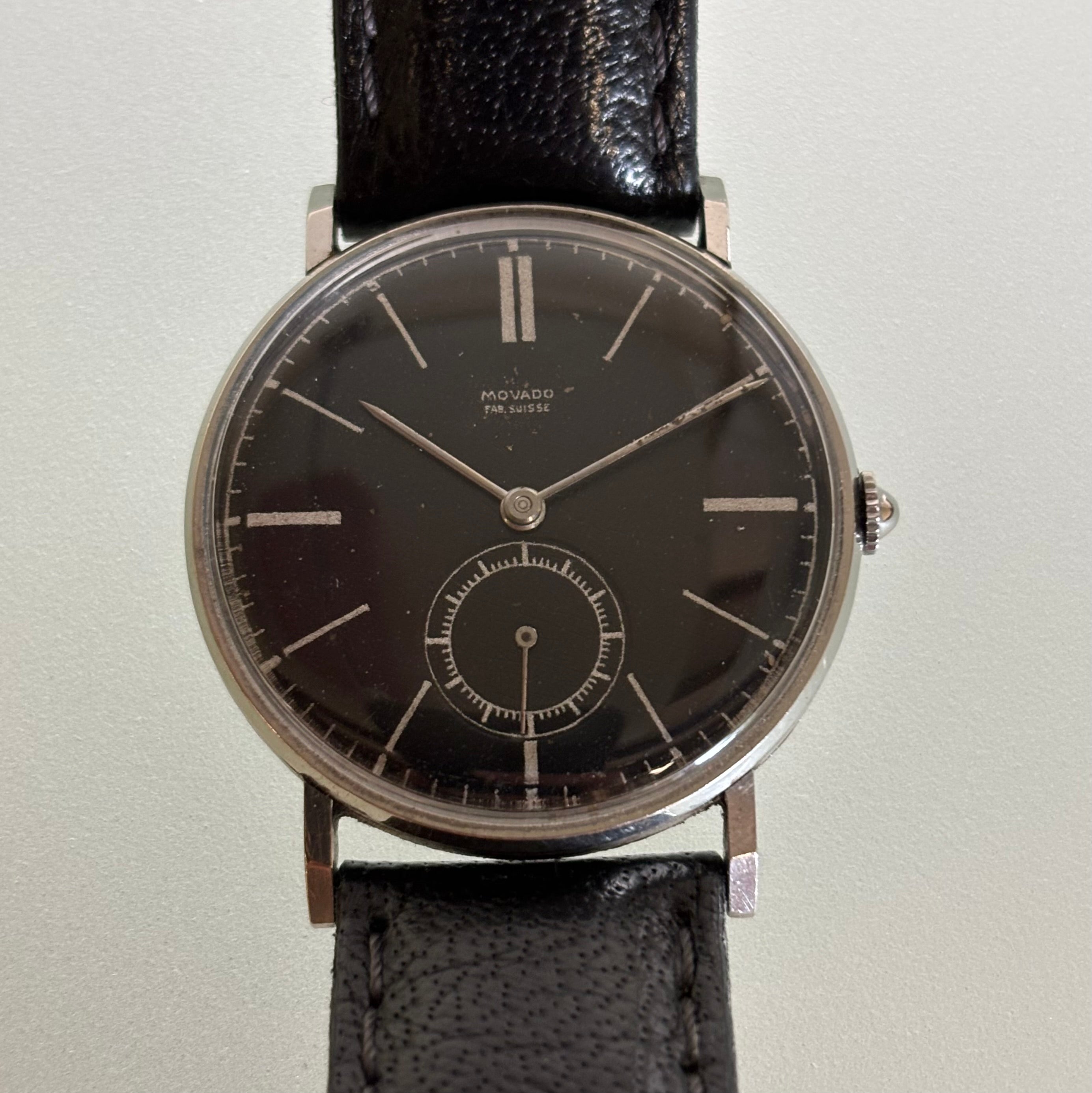 Movado Fab Suisse Black dial