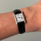 Cartier Tank PM Silver White dial