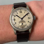 Movado Sector dial with purple hands