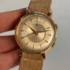 Cartier Memovox Jaeger-LeCoultre 18K Gold Vintage Watch