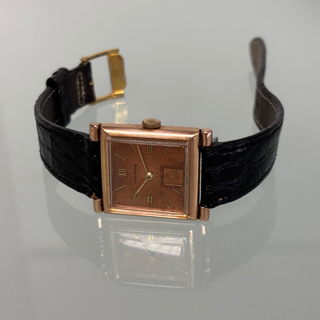 Movado 14k rose gold filled with stunning dial