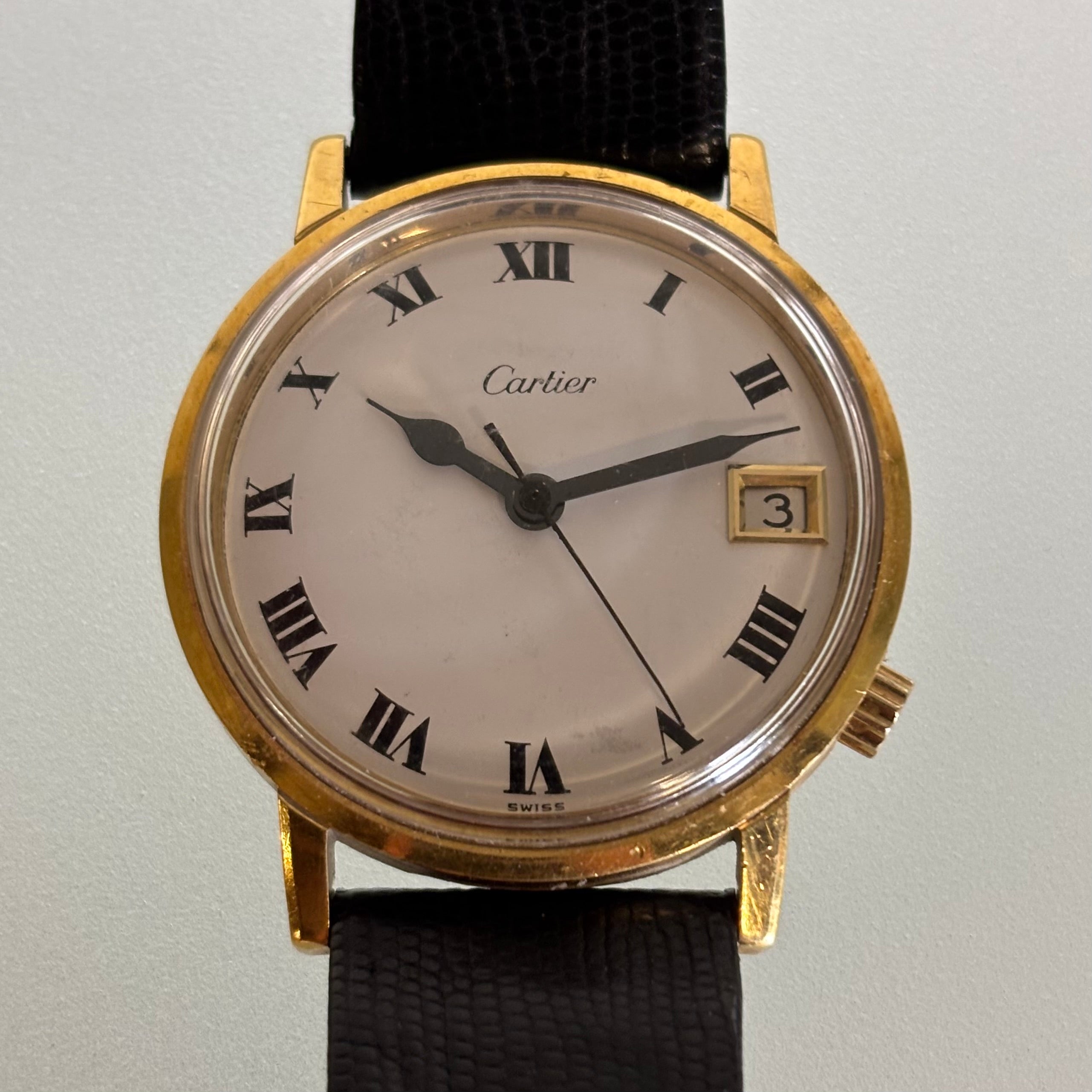 Bulova Aucutron Cartier signed 18k