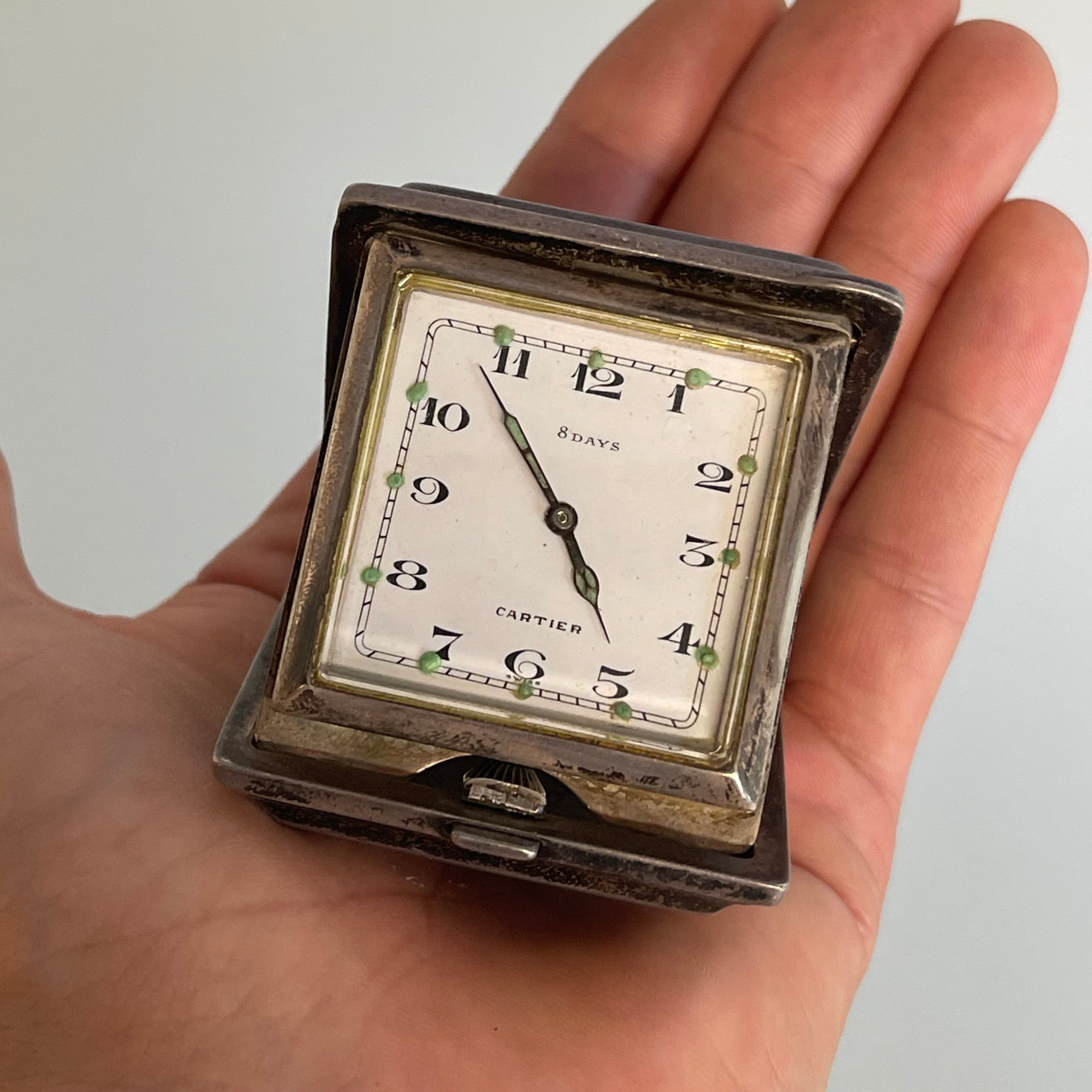 Cartier secret case clock