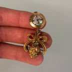 Cartier J Schulz New York 14k brooch watch MOP