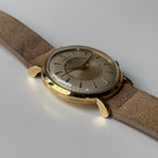 Cartier Memovox Jaeger-LeCoultre 18K Gold Vintage Watch