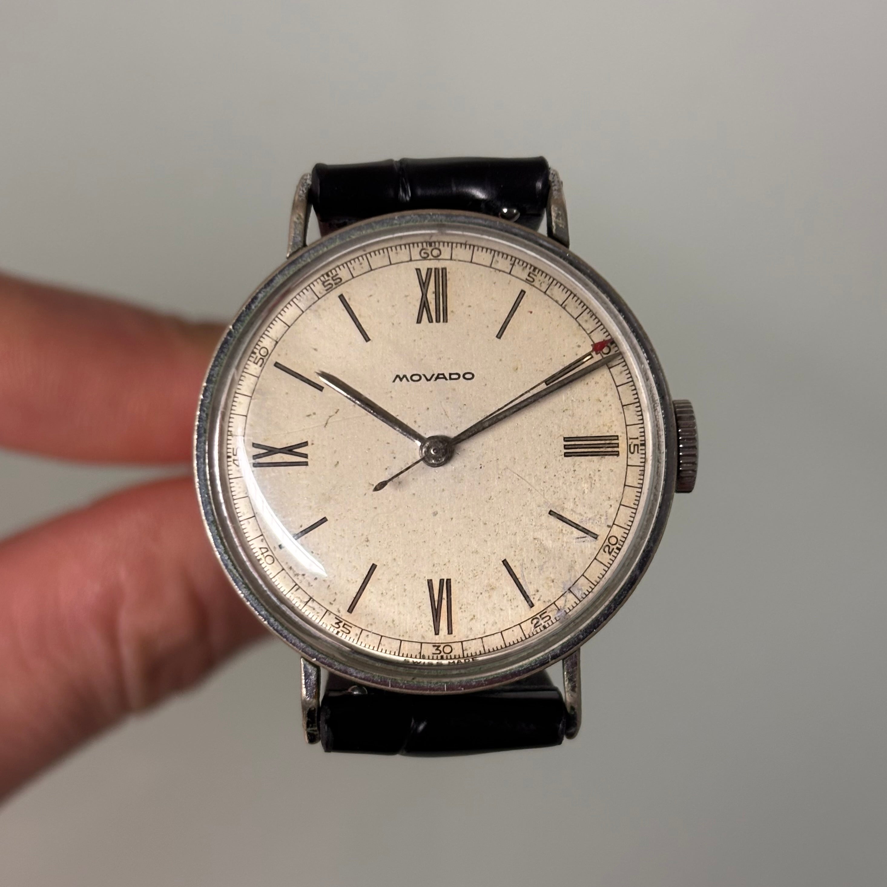 Movado steel rare bullet case