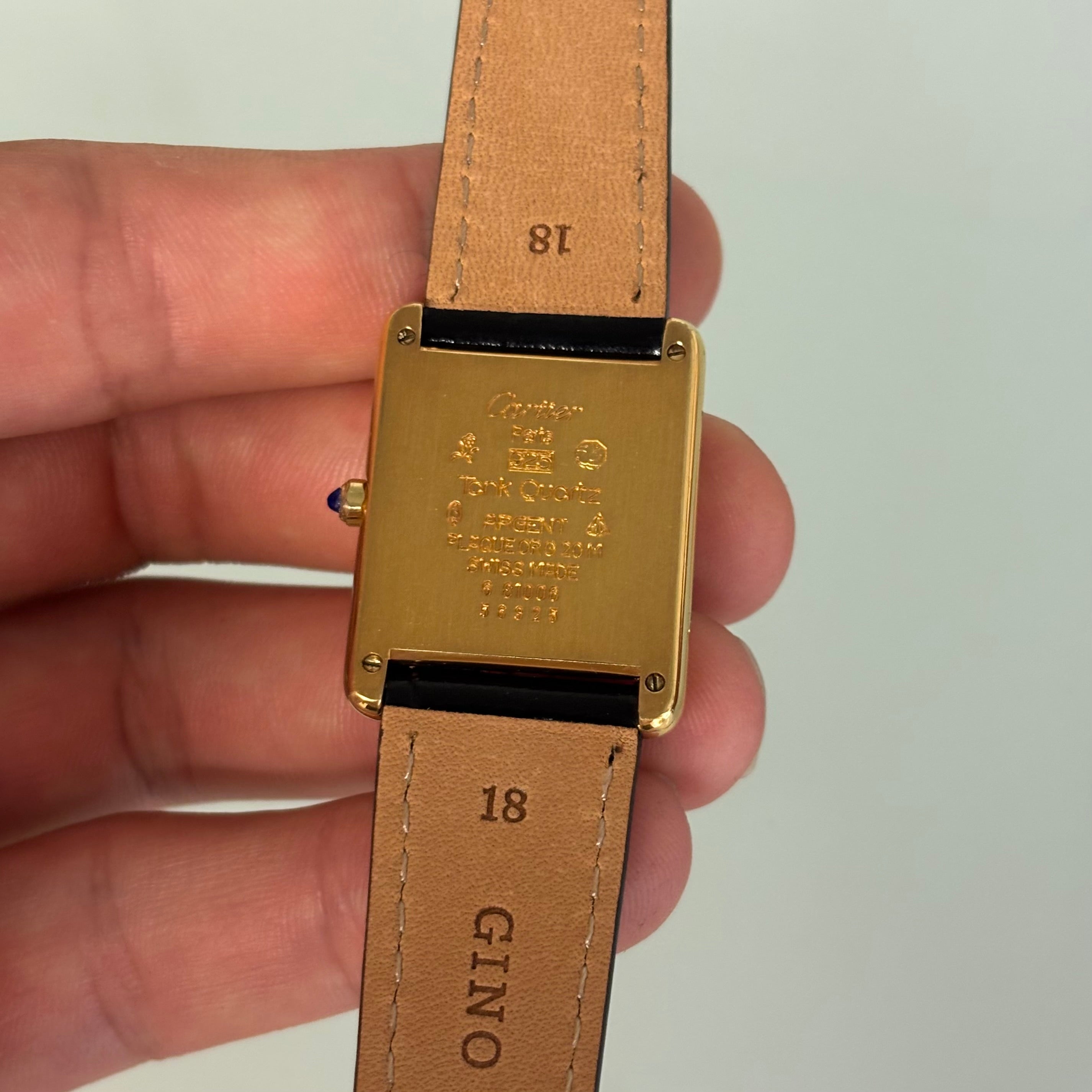 Cartier Tank GM Burgundy dial