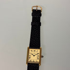 Cartier tank GM lemon Roman numeral dial